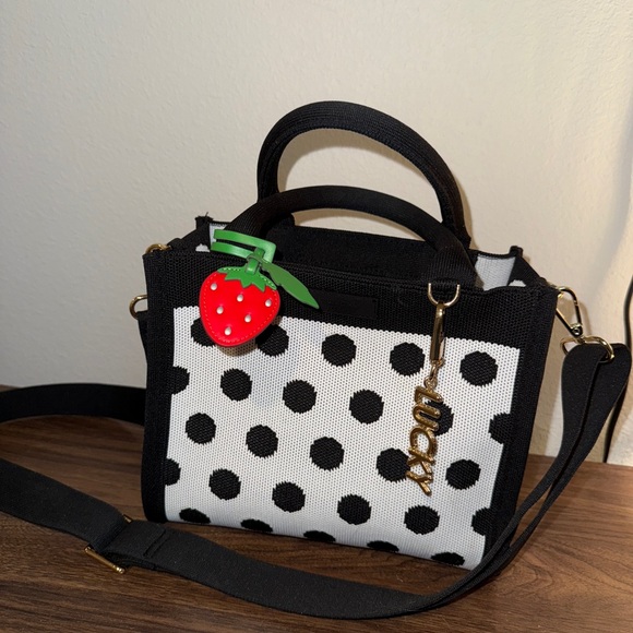 Kate Spade x Target Black and White Polka Dot Crossbody Bag - Picture 4 of 11